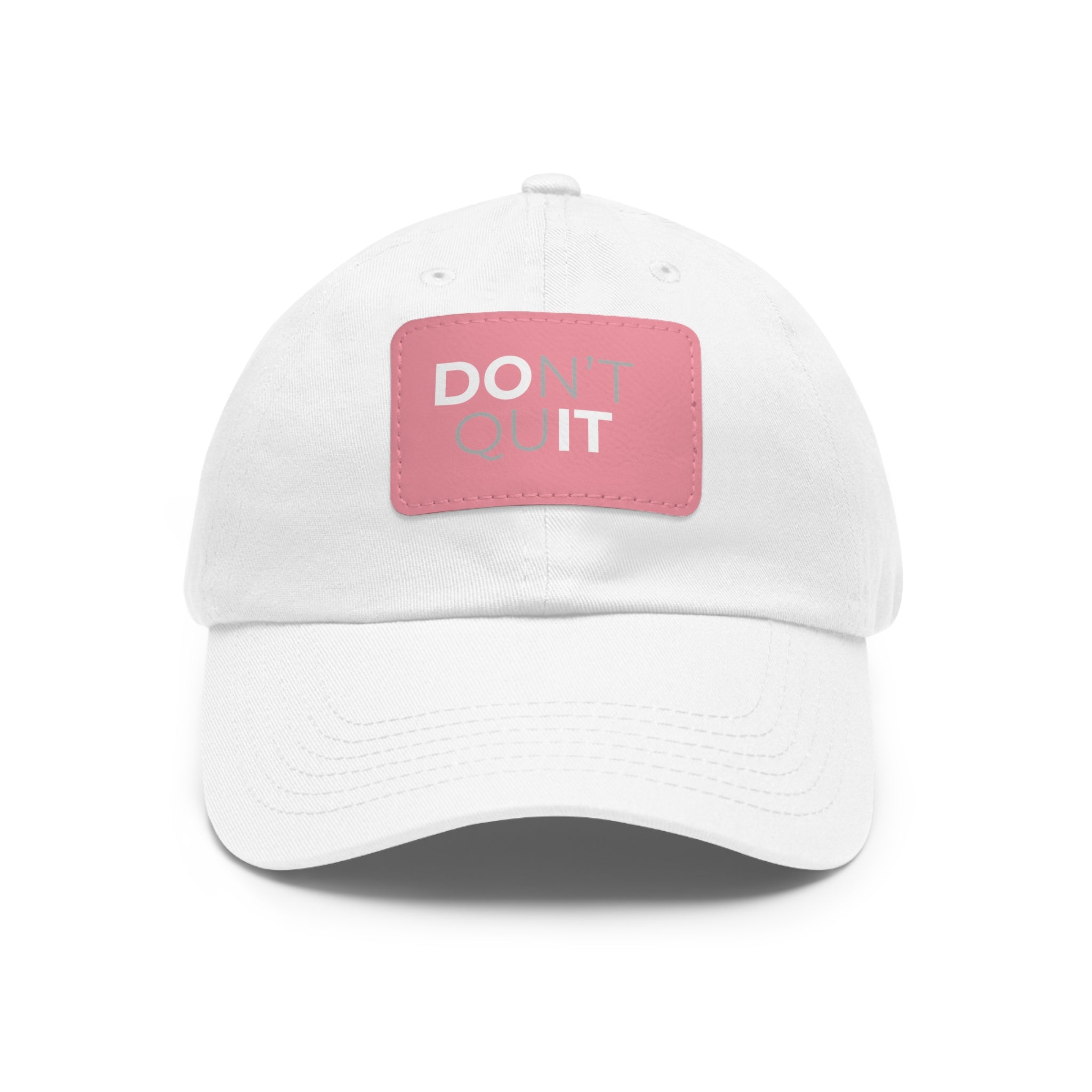 Dad Hat with Leather Patch (Rectangle)