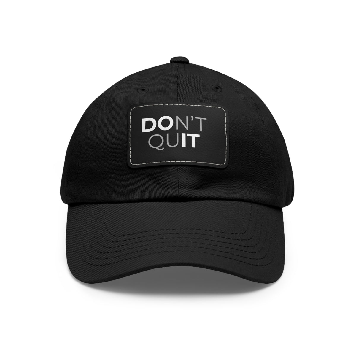 Dad Hat with Leather Patch (Rectangle)